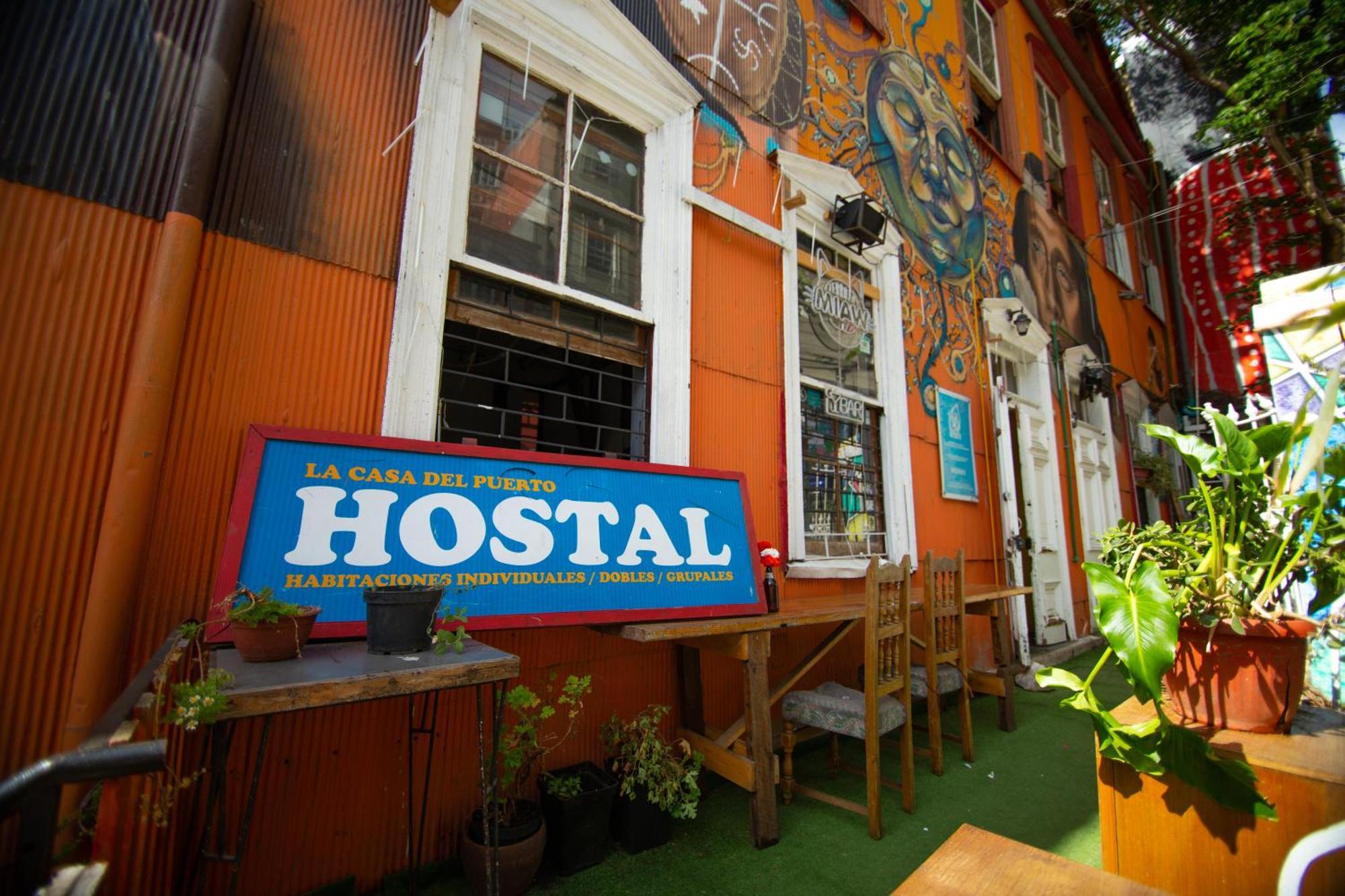 La Casa Del Puerto, Hostal Cultural, Cerro Alegre Valparaíso Dış mekan fotoğraf